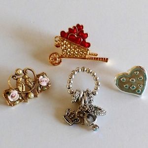 'Love Is In The Air' Pins/Ring Jewelry Lot